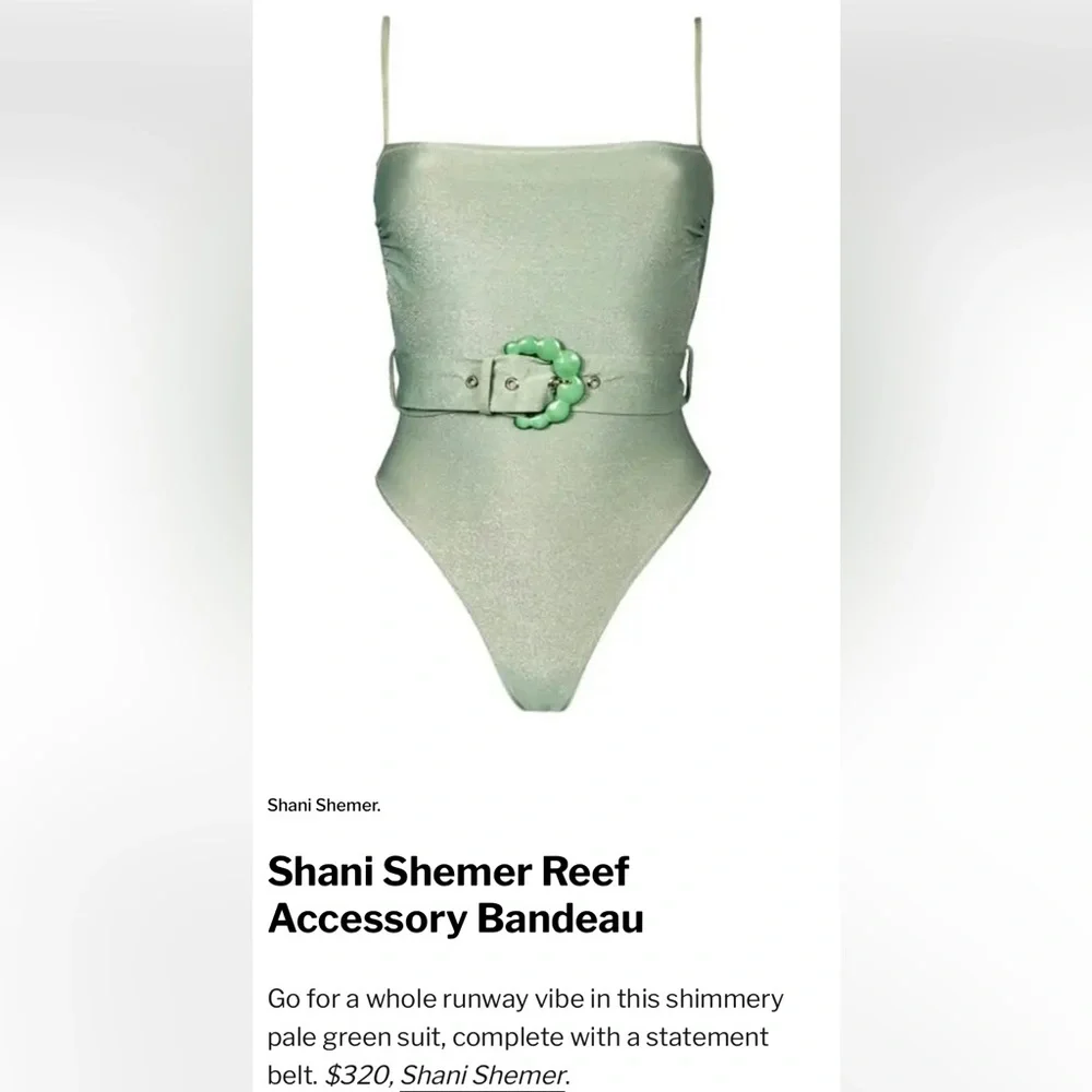 NWT Shani Shemer Swimwear Reef Bandeau designer one piece swimsuit bathing suit - Picture 4 of 16
